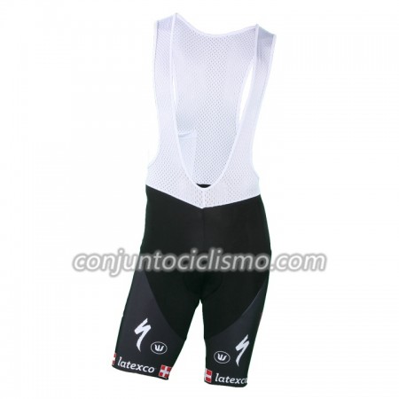 Culotte corto con tirantes 2018-2019 Quick-Step Floors Campeonato de Dinamarca